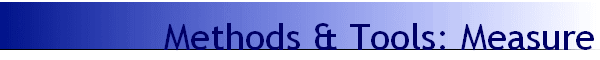 Methods & Tools: Measure